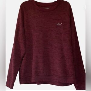Greg Norman Burgundy Crewneck Pullover Sweatshirt Size XL Golf Casual